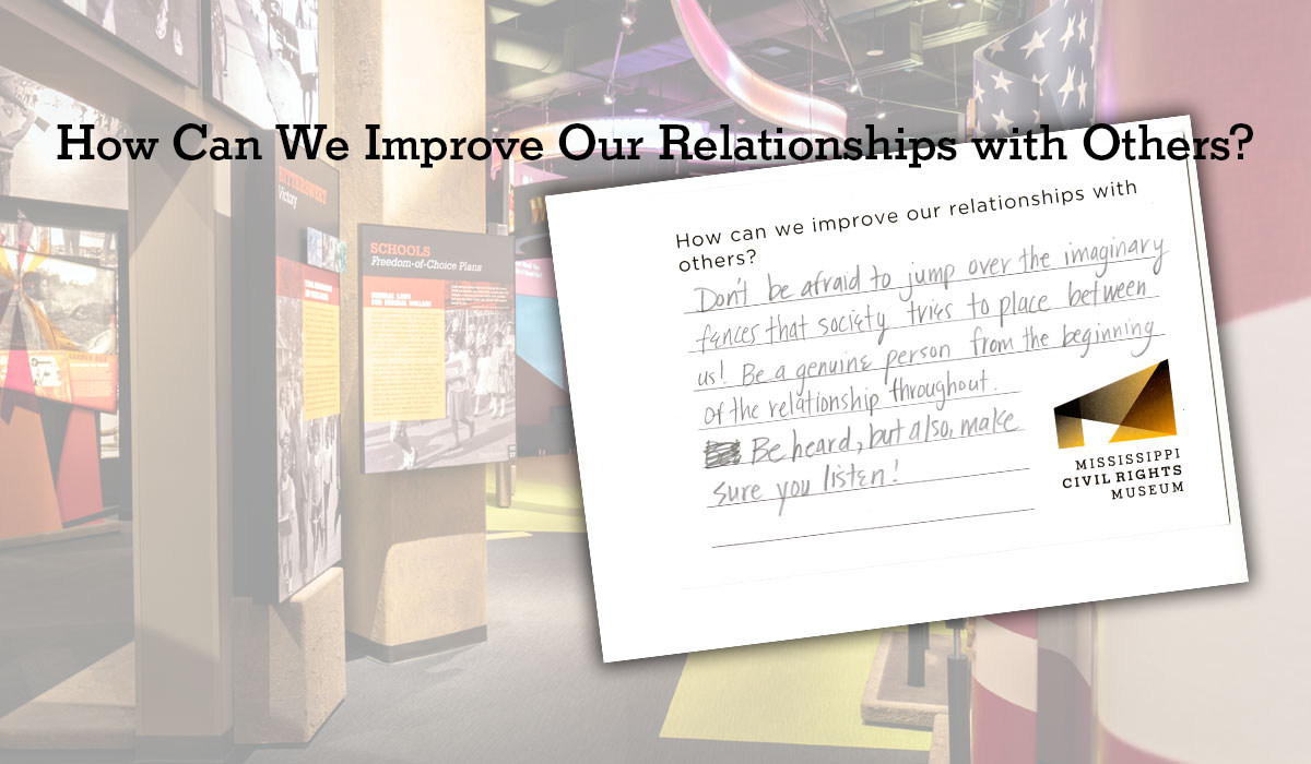 How can we improve our relationships with others?